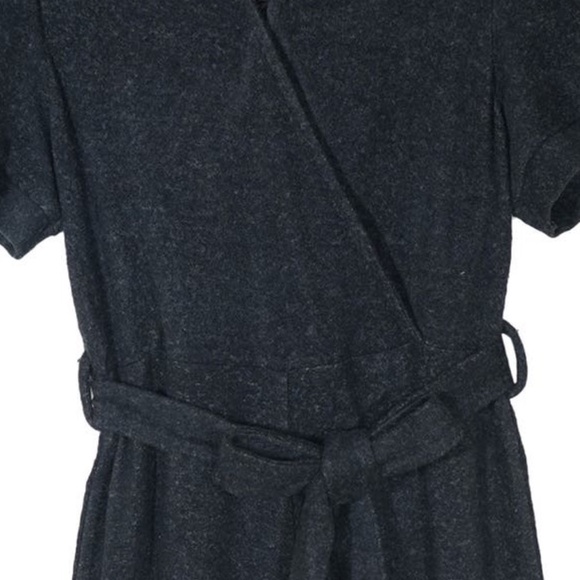 Habitual Girl Hacci Gray Heathered Super Soft Knot Front Jumpsuit / Size 12 - Picture 10 of 13